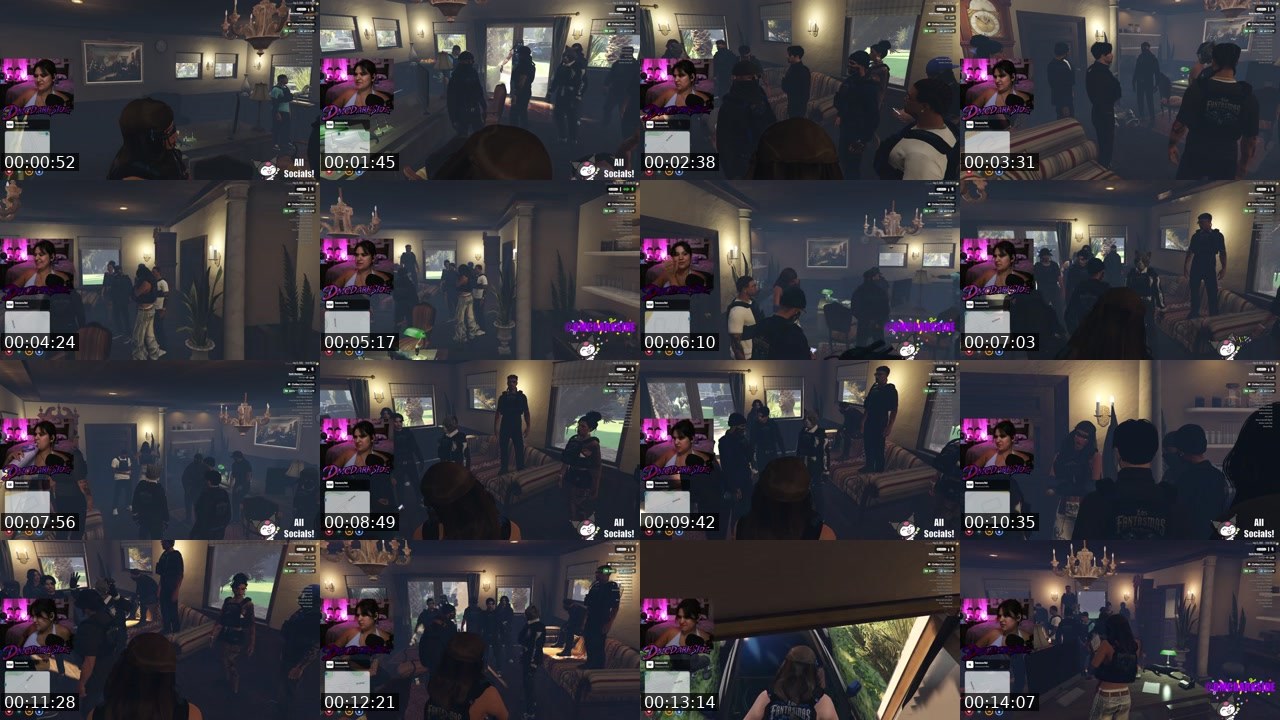 Contact-sheet preview of DMCDARKSIDE's Twitch recording
