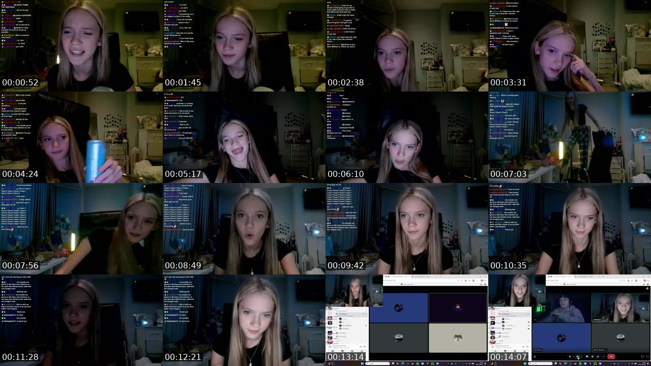 Contact-sheet preview of vineless's Twitch recording