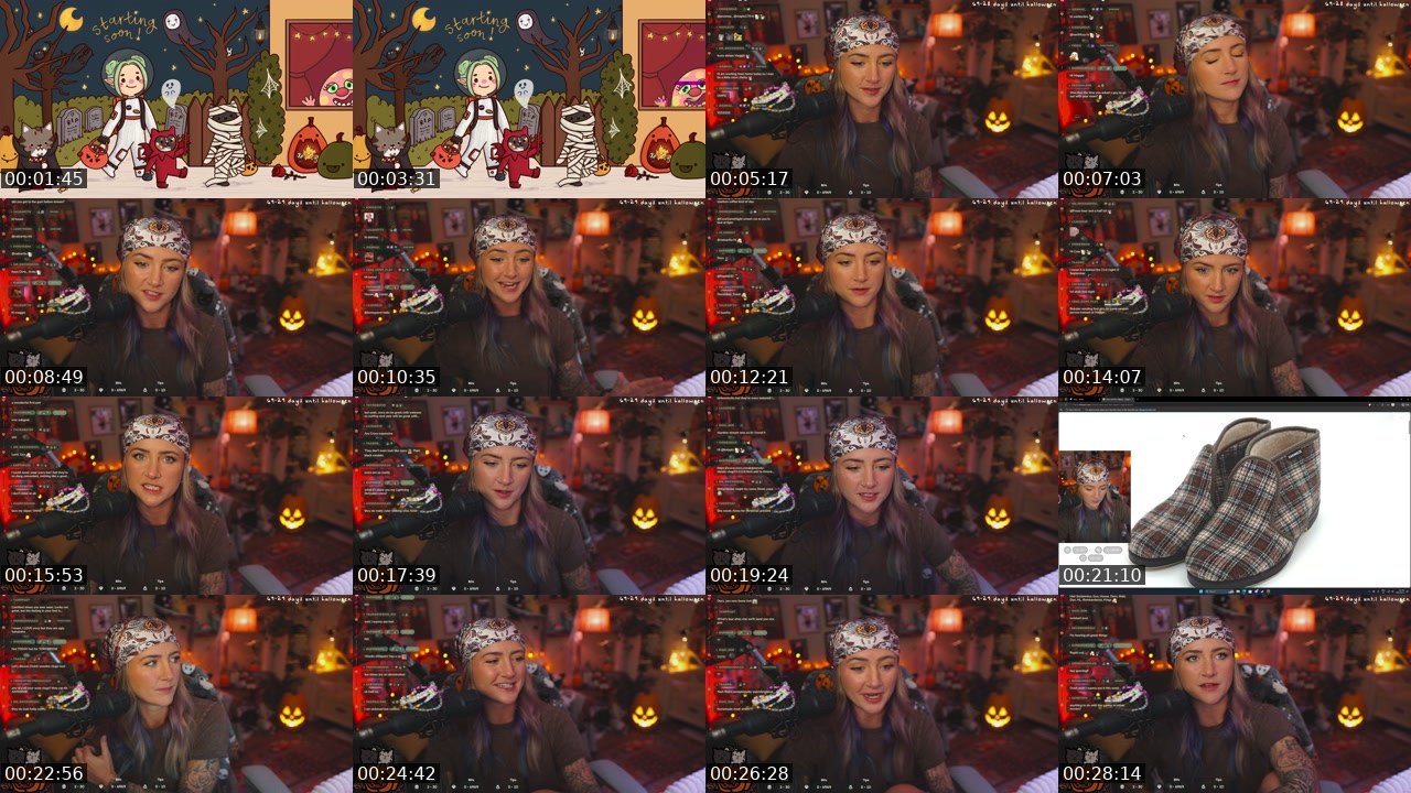 Contact-sheet preview of maisy's Twitch recording