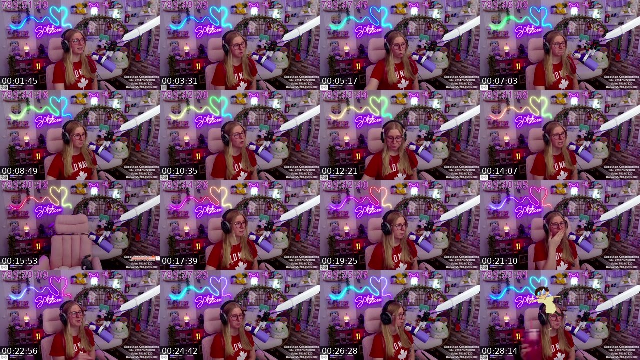Contact-sheet preview of S0lsticee's Twitch recording