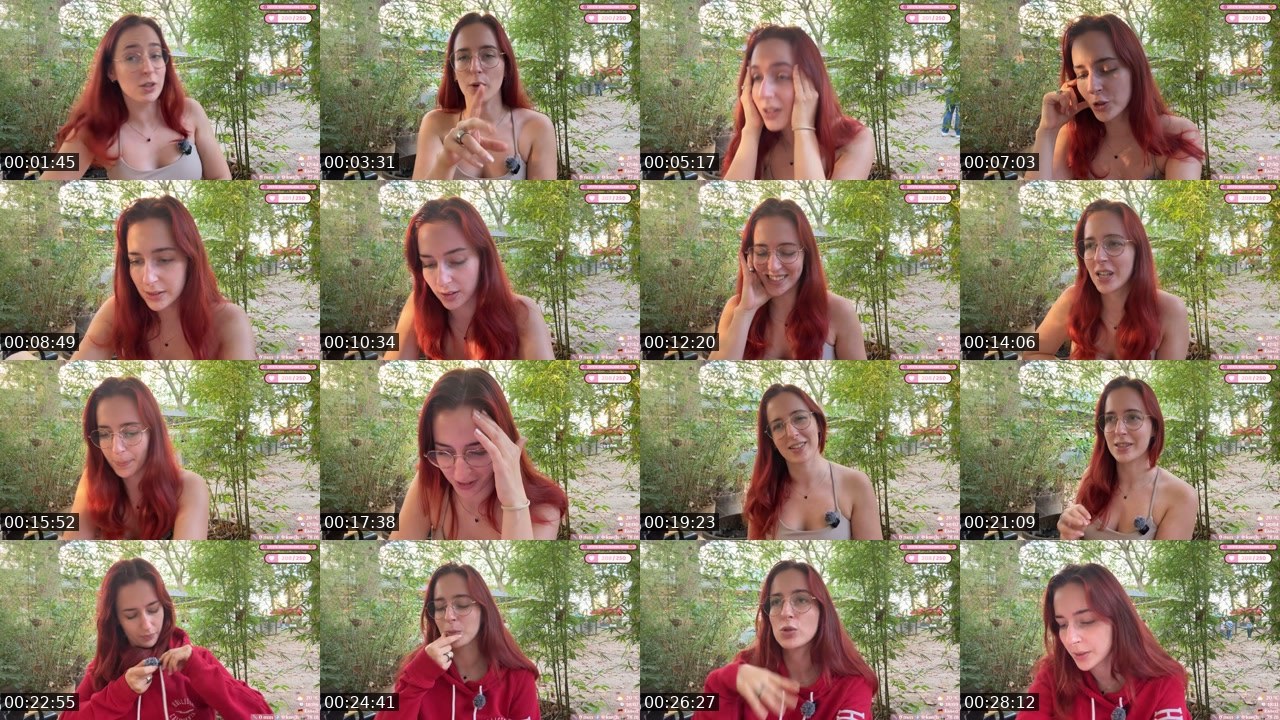 Contact-sheet preview of zarah's Twitch recording