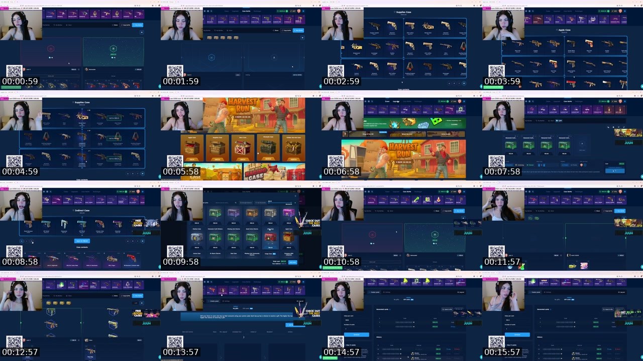 Contact-sheet preview of JuuhSantana's Twitch recording