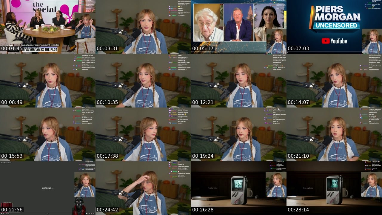 Contact-sheet preview of catsen's Twitch recording