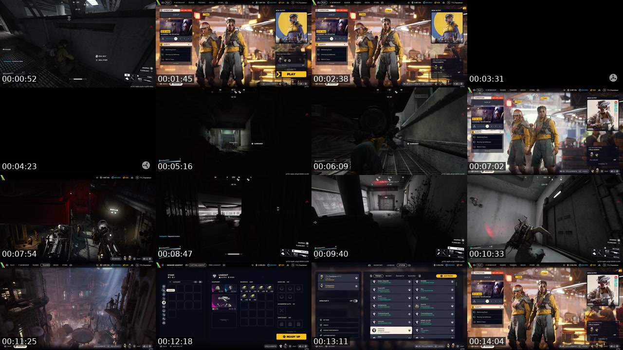 Contact-sheet preview of fliqsdabean's Twitch recording