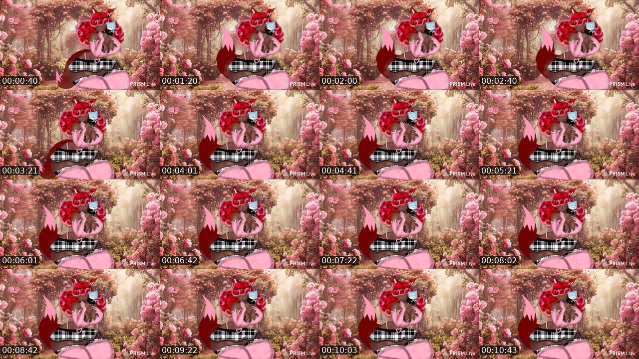Contact-sheet preview of itzrosalina_vt's Twitch recording