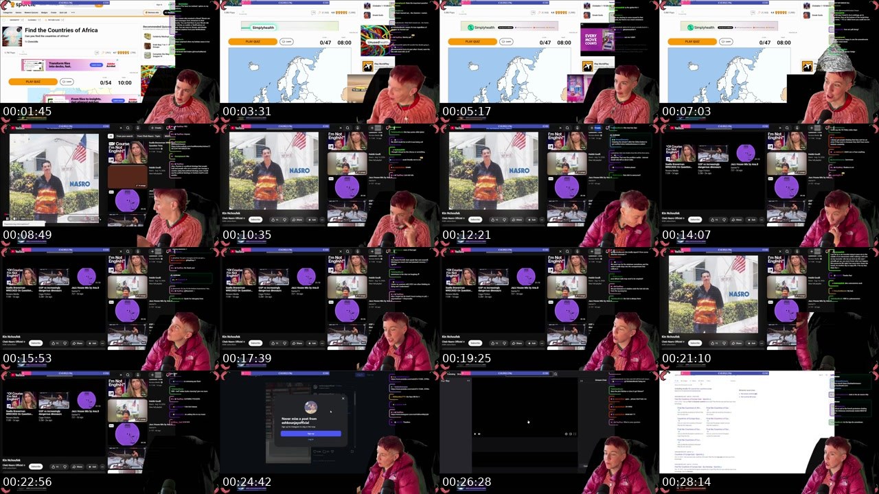 Contact-sheet preview of lesbianhotsauce's Twitch recording