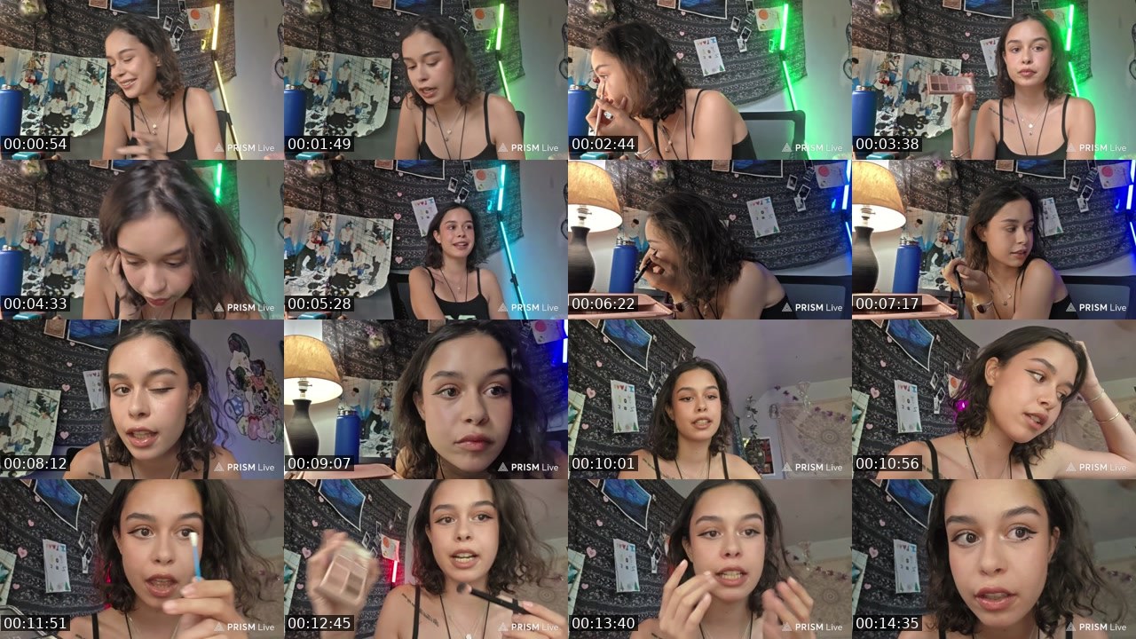 Contact-sheet preview of lovely7leaf's Twitch recording