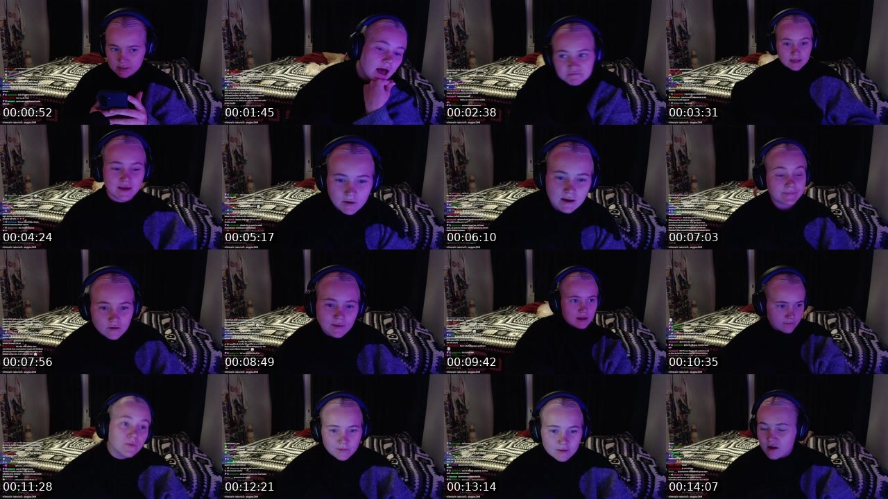 Contact-sheet preview of suhmuri's Twitch recording