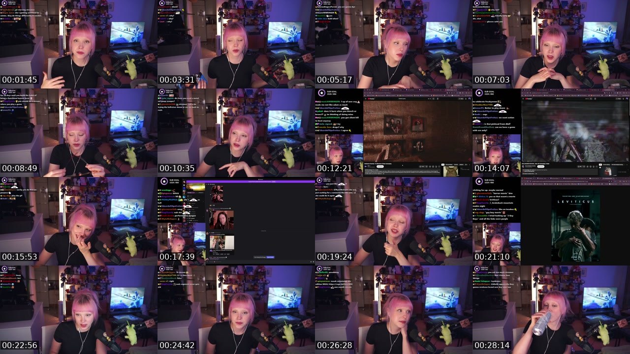 Contact-sheet preview of Divvity's Twitch recording