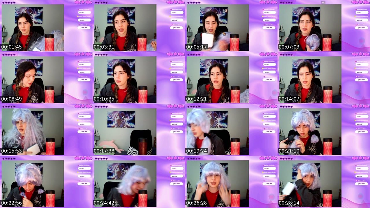Contact-sheet preview of blooomcita's Twitch recording