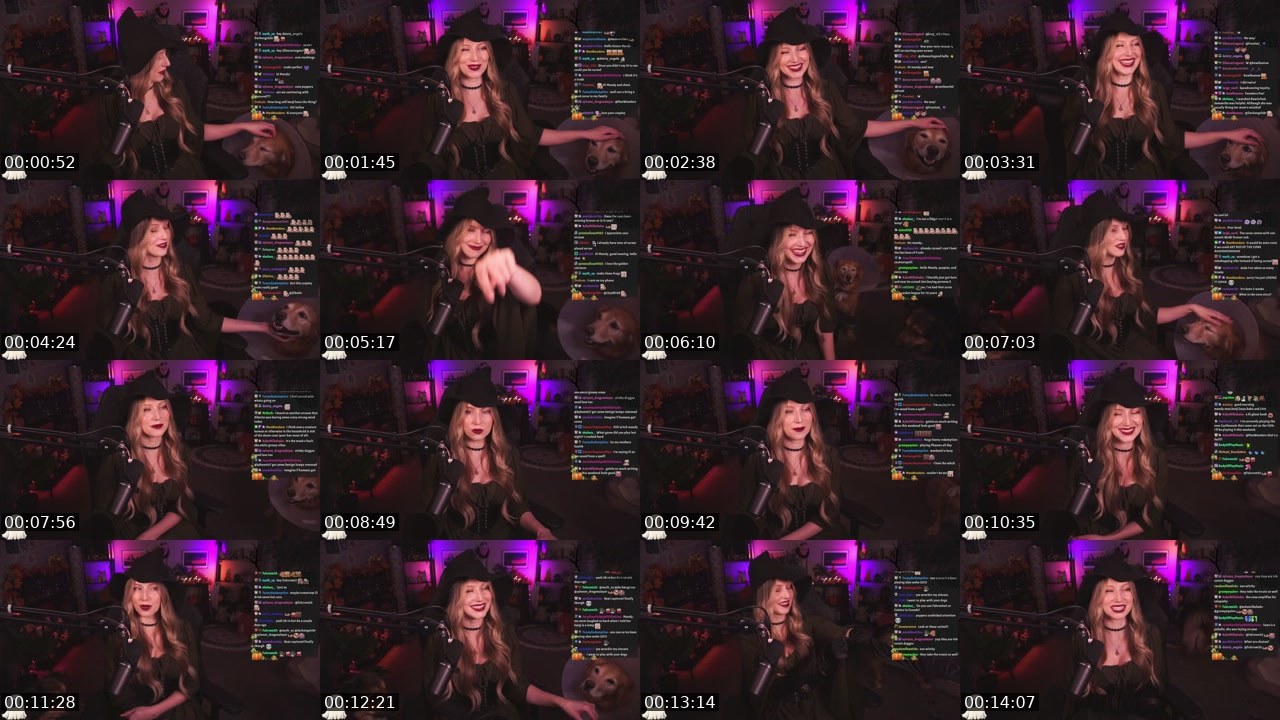 Contact-sheet preview of TeaWithMandy's Twitch recording