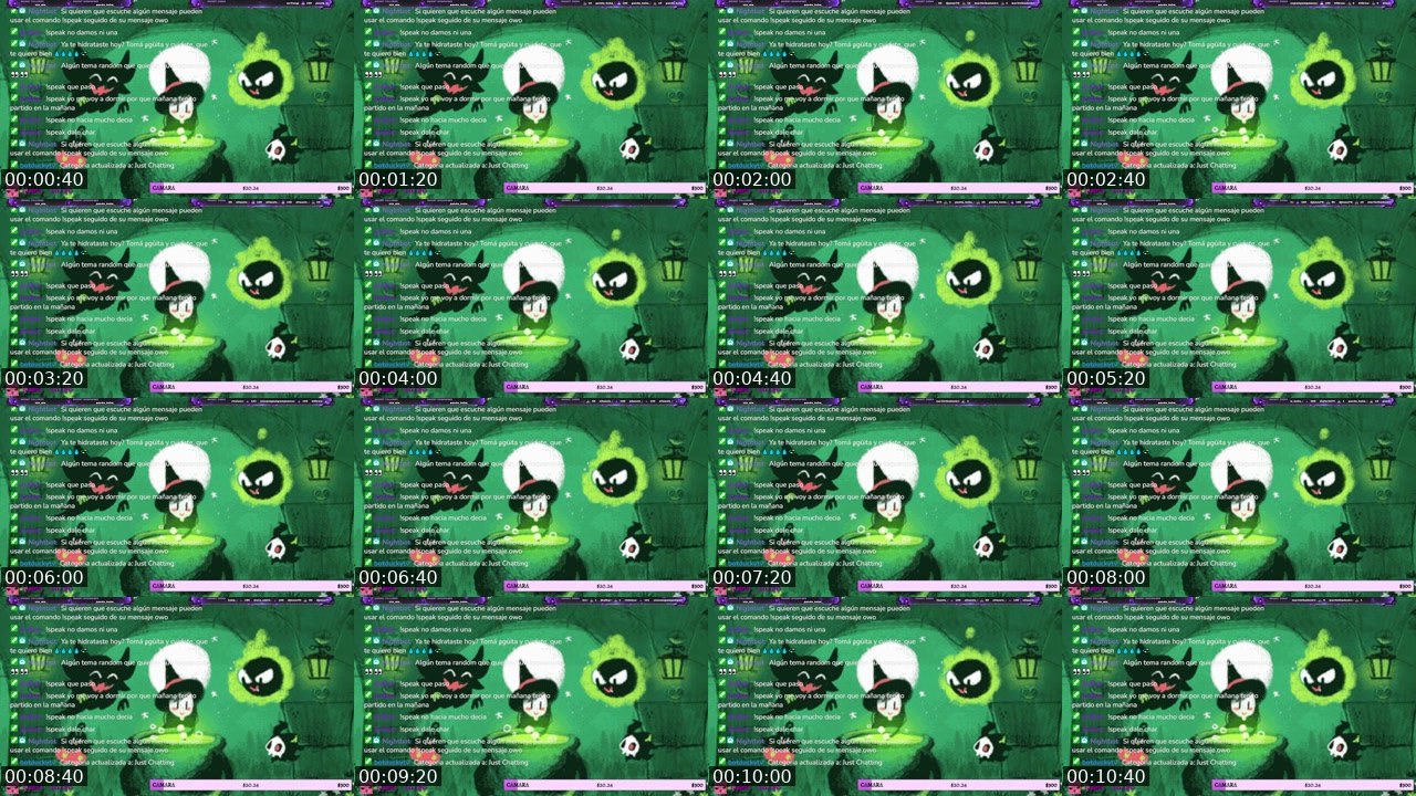 Contact-sheet preview of ChaarQueen's Twitch recording