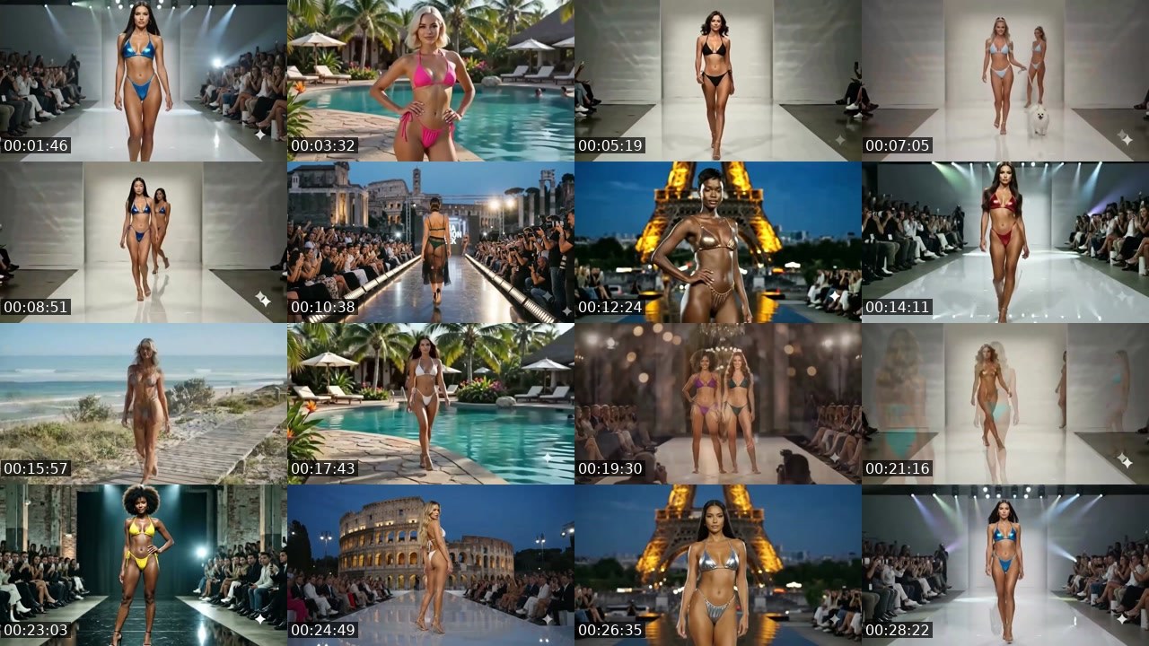 Contact-sheet preview of VibeRunway_24h's Twitch recording