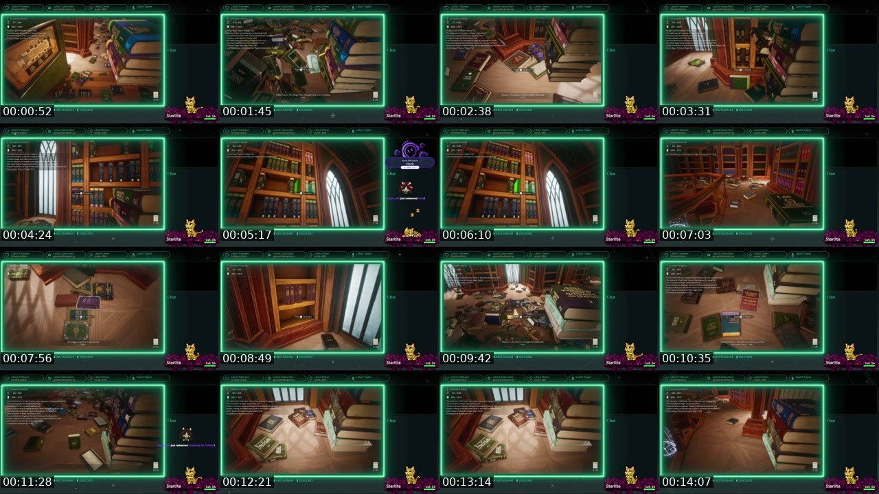 Contact-sheet preview of coffeegirlcg's Twitch recording