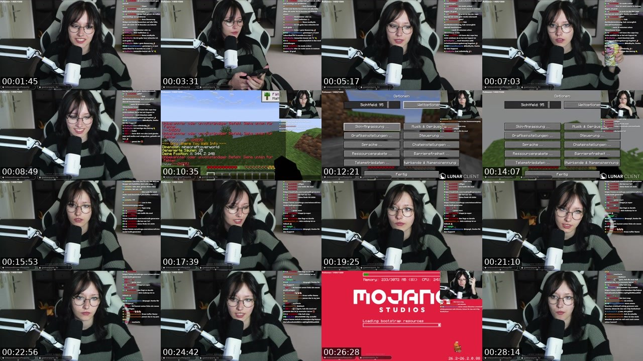 Contact-sheet preview of Weeelpe's Twitch recording