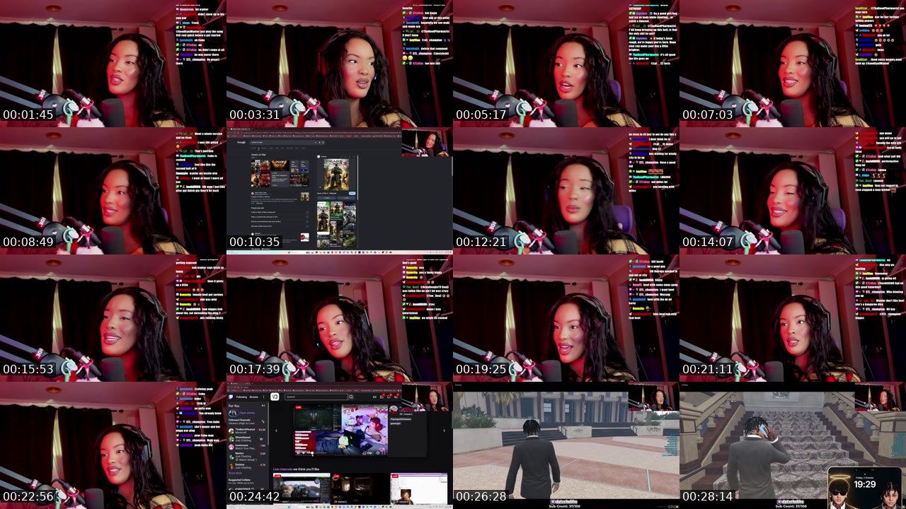 Contact-sheet preview of GoodGyalWynter's Twitch recording