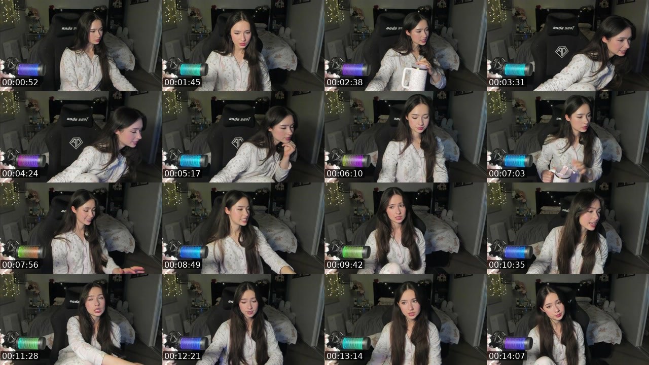 Contact-sheet preview of TannaGrace's Twitch recording