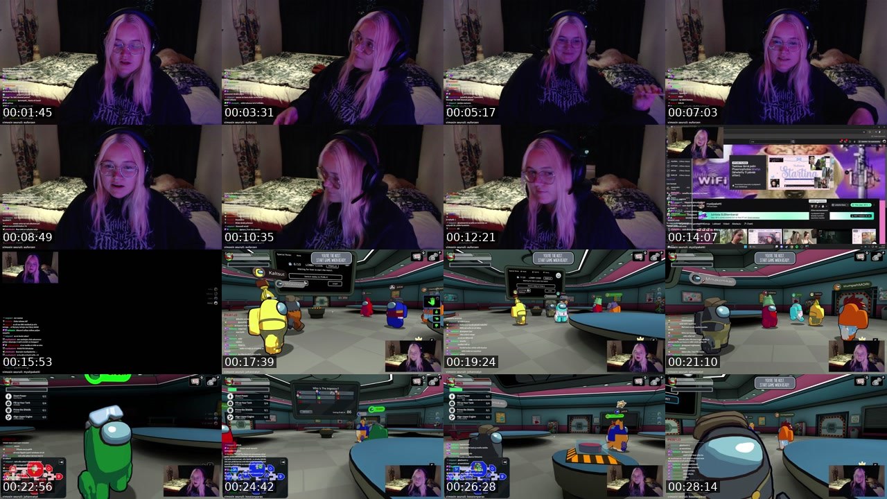 Contact-sheet preview of suhmuri's Twitch recording