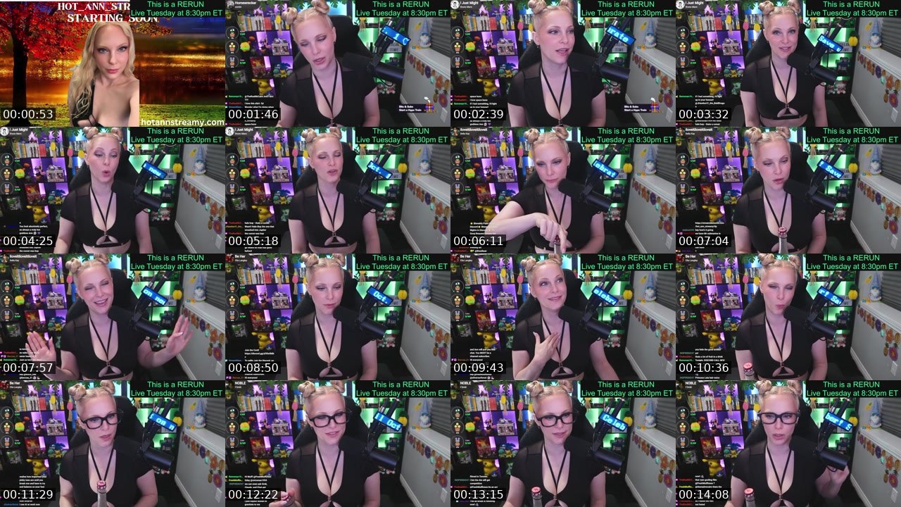 Contact-sheet preview of Hot_Ann_Streamy's Twitch recording