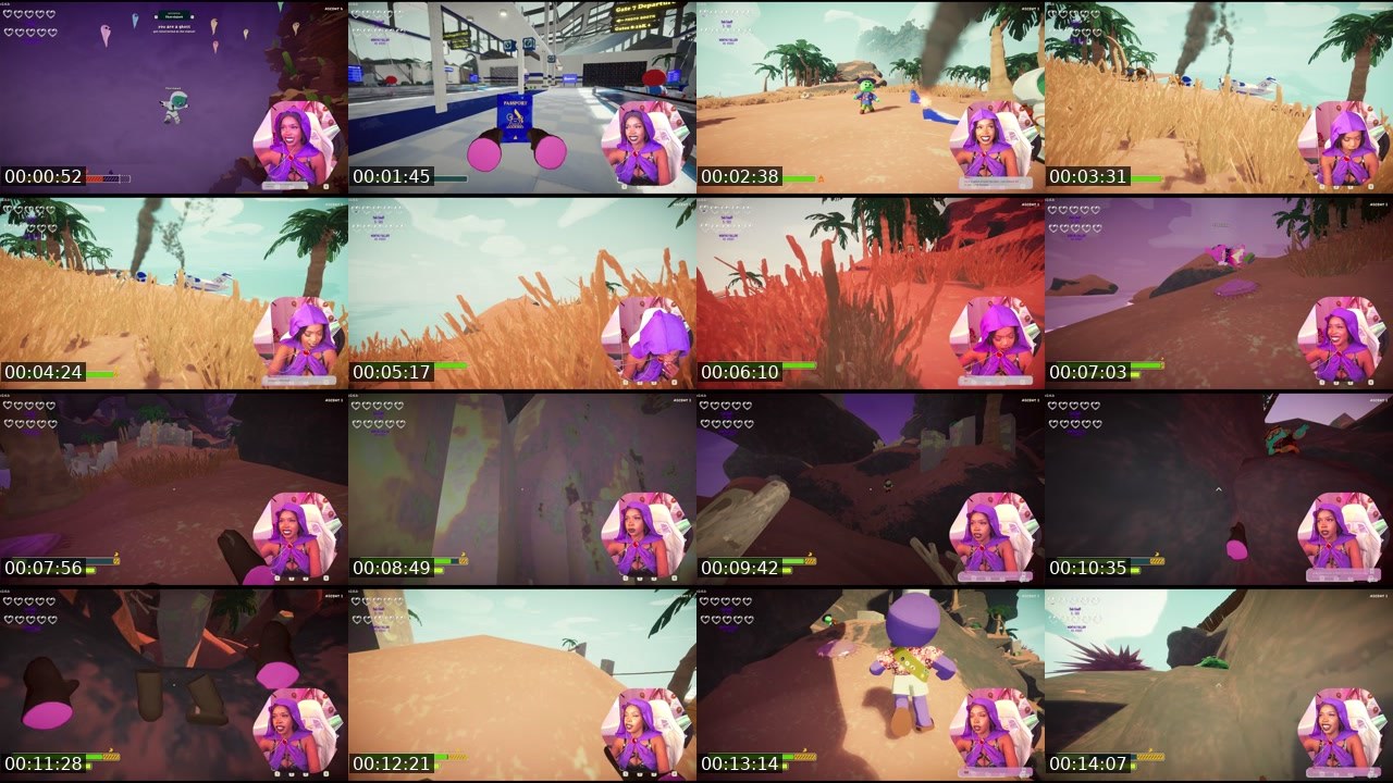 Contact-sheet preview of JaniLovie's Twitch recording
