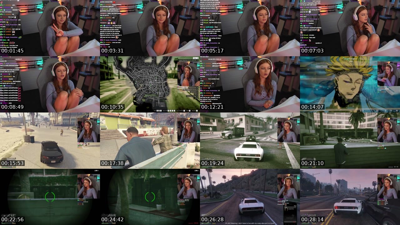 Contact-sheet preview of LexiGraham's Twitch recording