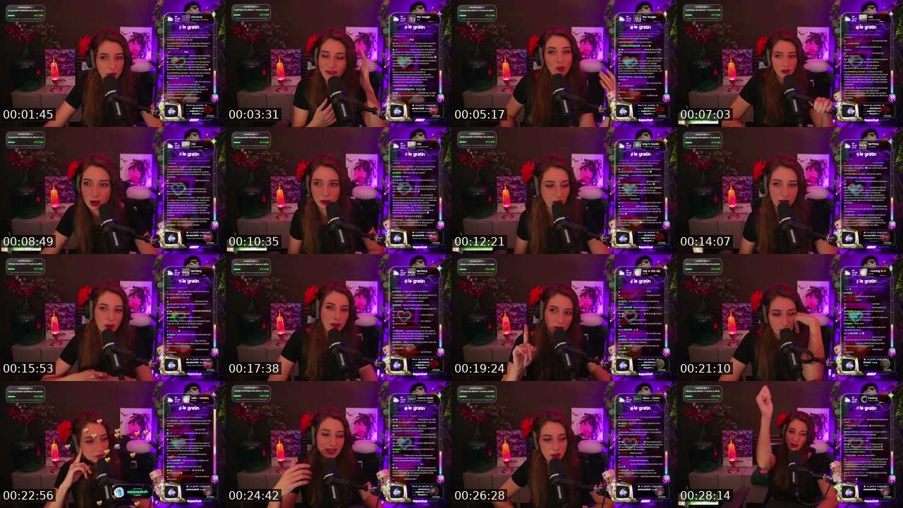 Contact-sheet preview of waterpatate's Twitch recording