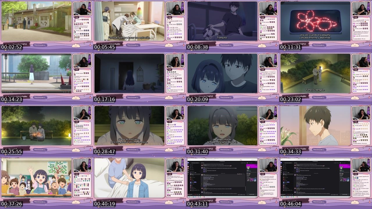 Contact-sheet preview of hitomikeiko's Twitch recording