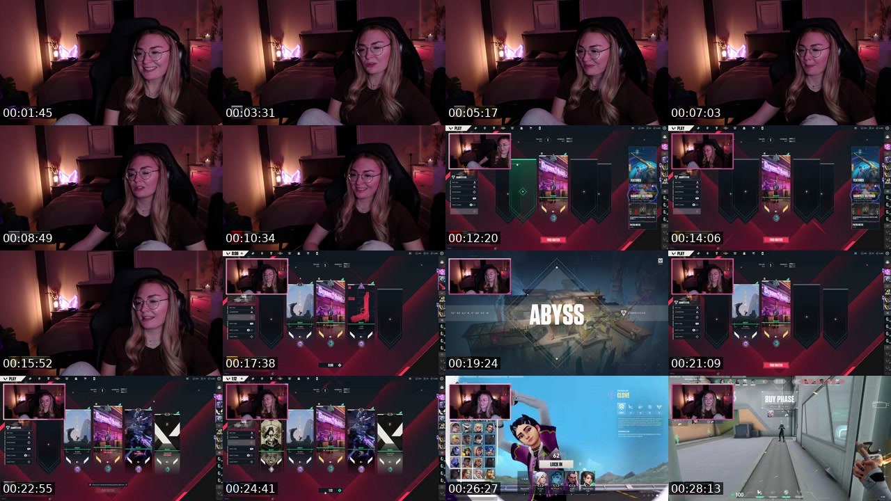 Contact-sheet preview of littleangelkarla's Twitch recording