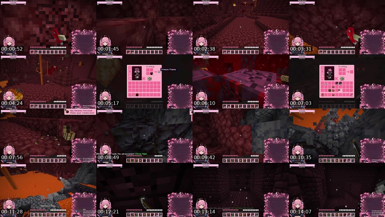Contact-sheet preview of AmelieAlpha's Twitch recording