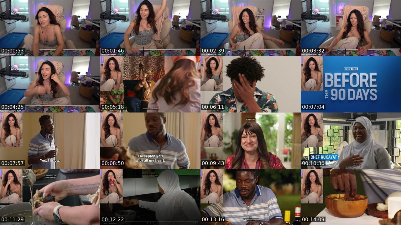 Contact-sheet preview of Alinity's Twitch recording