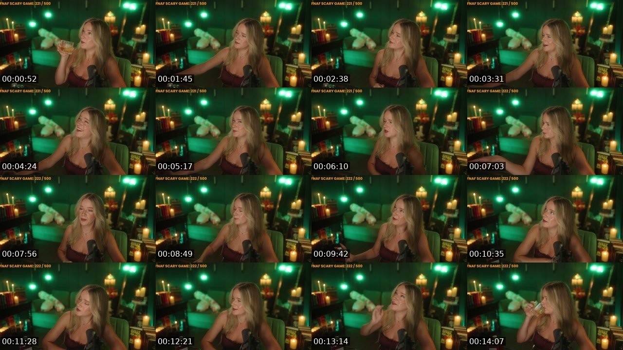 Contact-sheet preview of KaylaDeLancey's Twitch recording