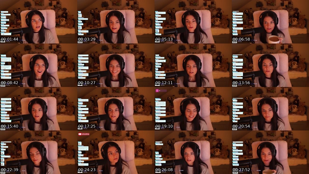 Contact-sheet preview of ShansLittleLife's Twitch recording