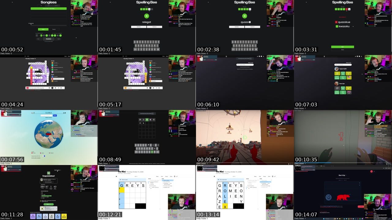 Contact-sheet preview of cochard's Twitch recording