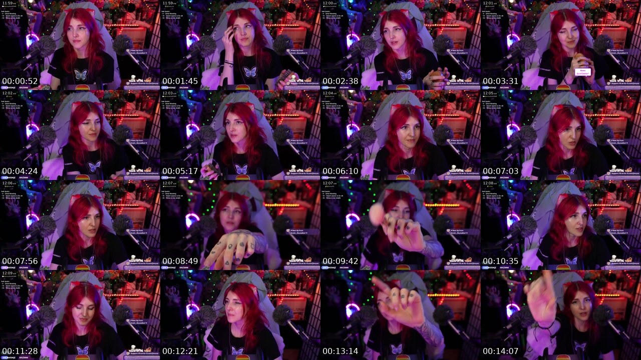 Contact-sheet preview of Jinxy's Twitch recording
