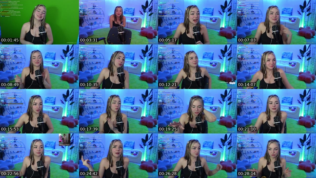 Contact-sheet preview of Taylien's Twitch recording