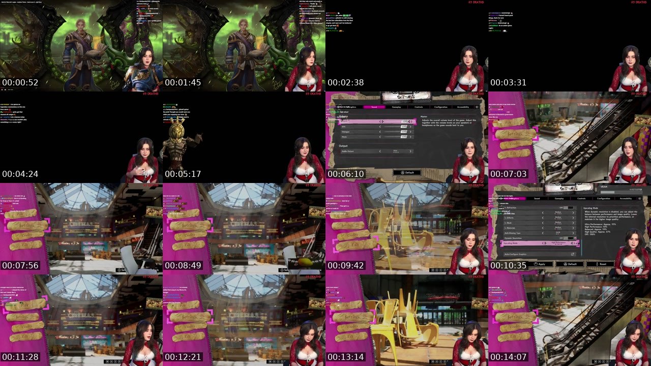 Contact-sheet preview of Stormfall33's Twitch recording