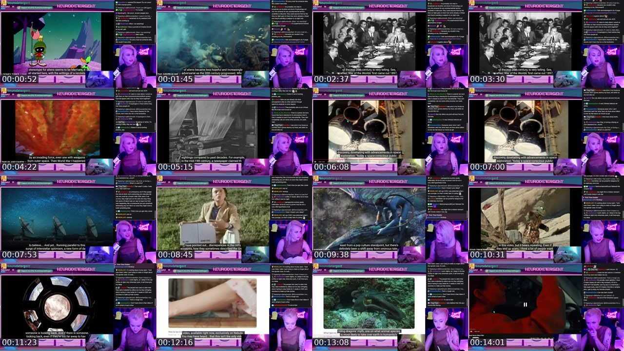 Contact-sheet preview of neurodetergent's Twitch recording