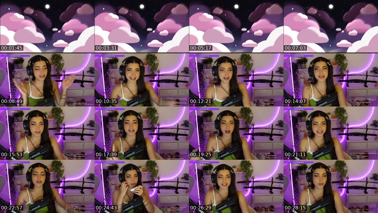 Contact-sheet preview of Naschiitaschii's Twitch recording