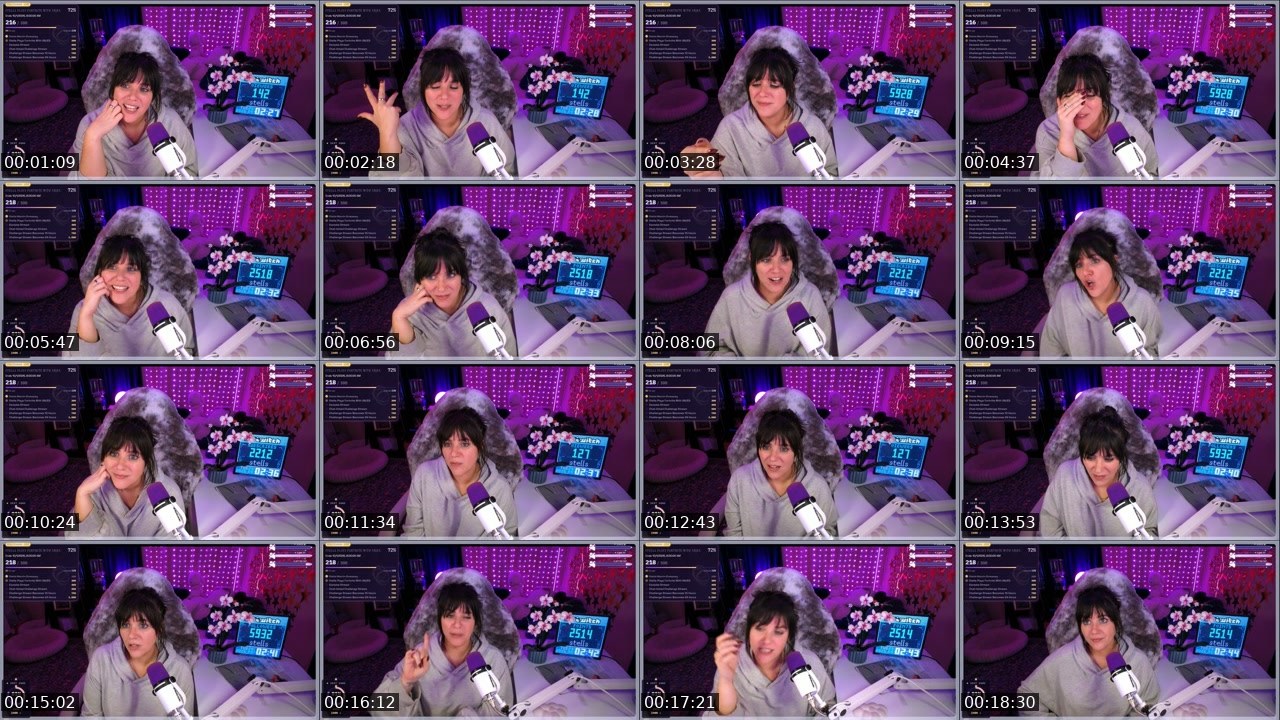 Contact-sheet preview of stells's Twitch recording