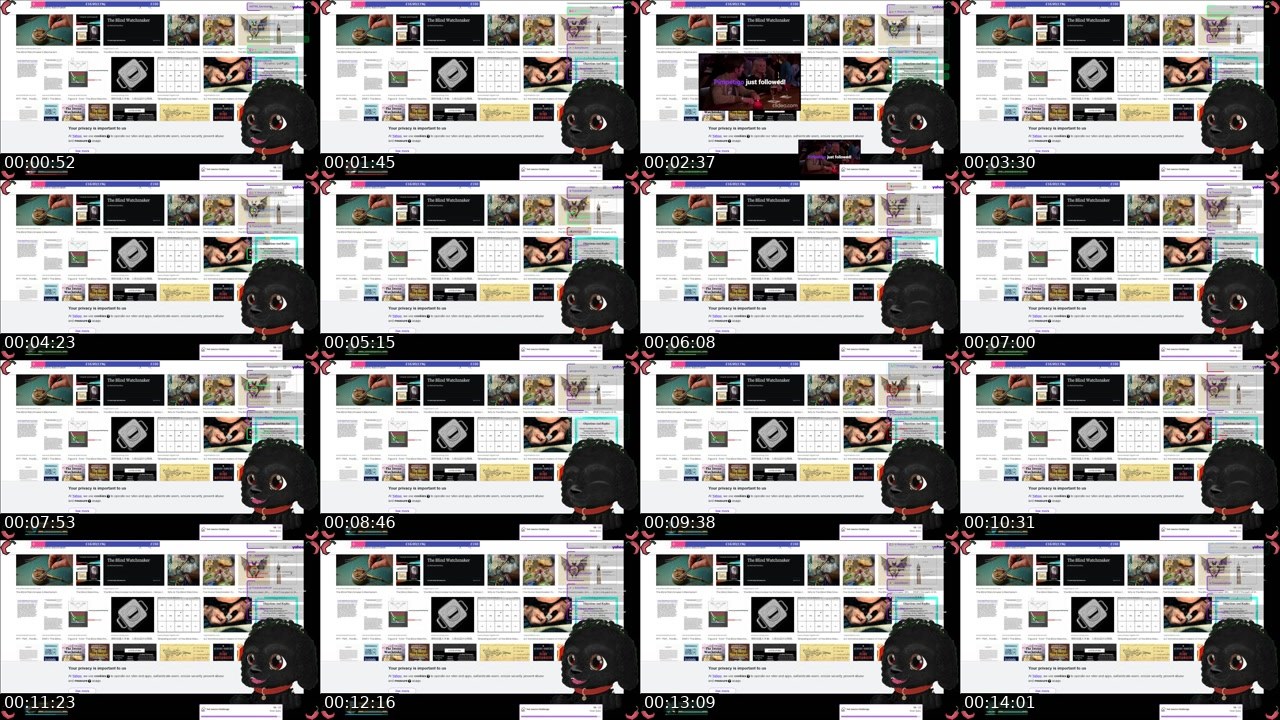 Contact-sheet preview of lesbianhotsauce's Twitch recording