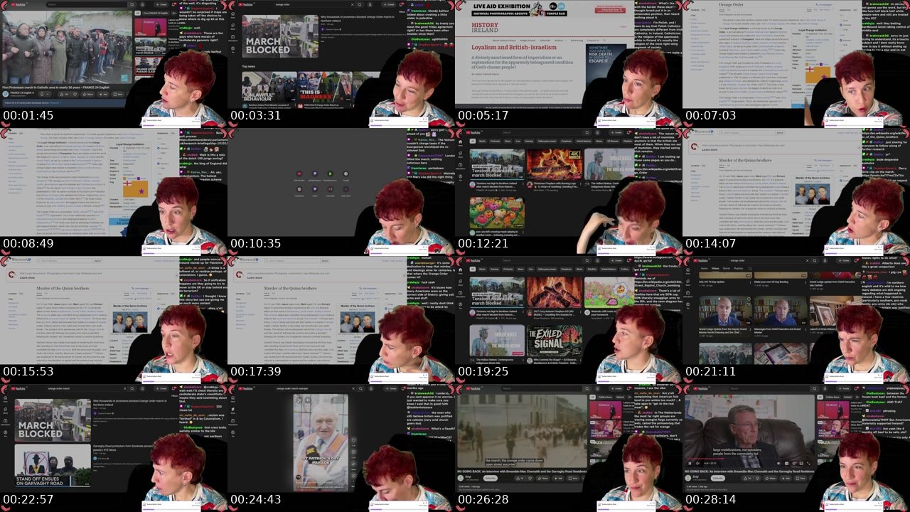 Contact-sheet preview of lesbianhotsauce's Twitch recording