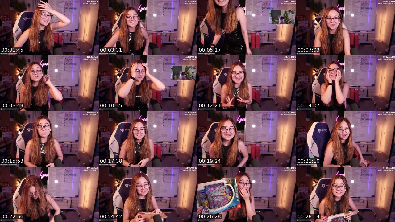Contact-sheet preview of Lyssaurora's Twitch recording