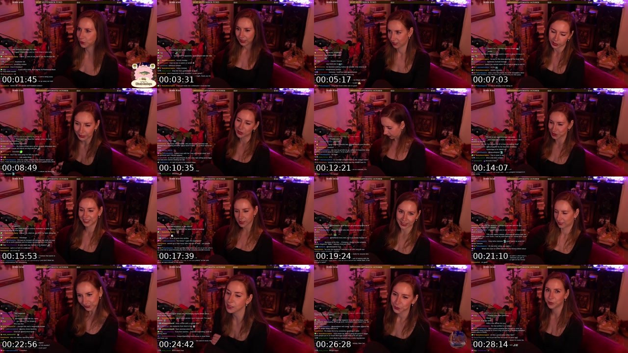 Contact-sheet preview of pixelsmixel's Twitch recording