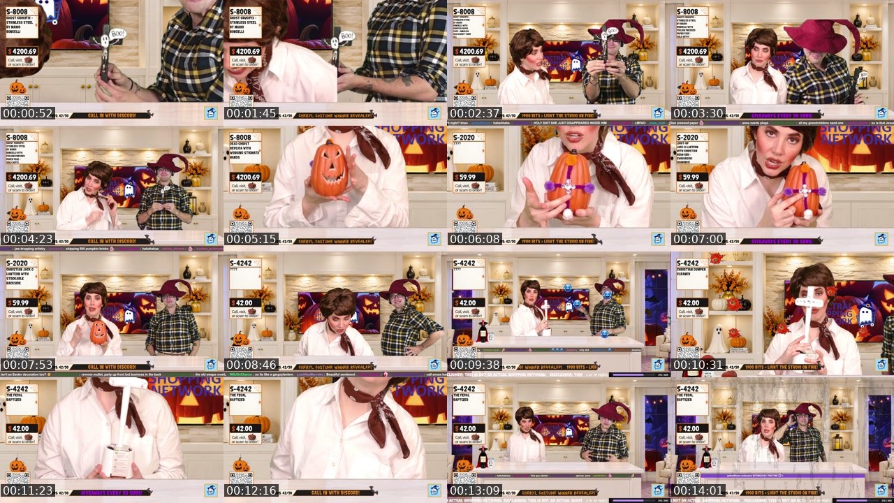 Contact-sheet preview of SpectralSybil's Twitch recording