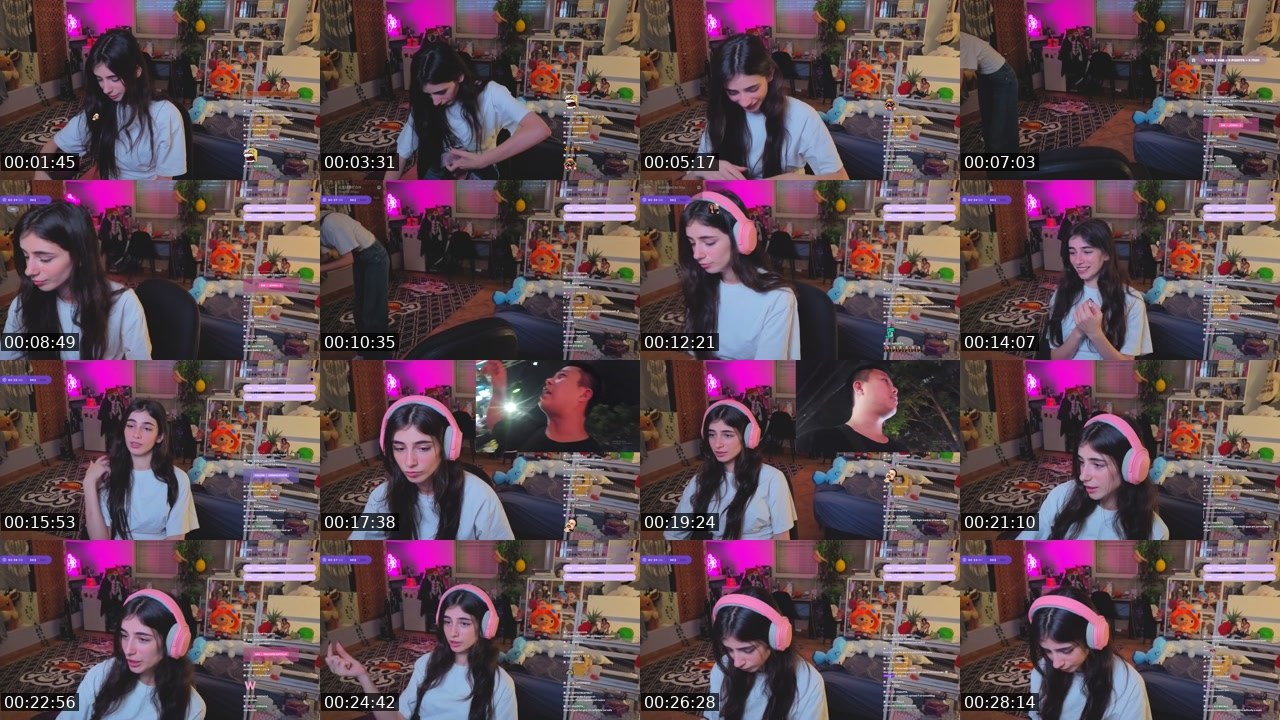 Contact-sheet preview of Laylawa's Twitch recording