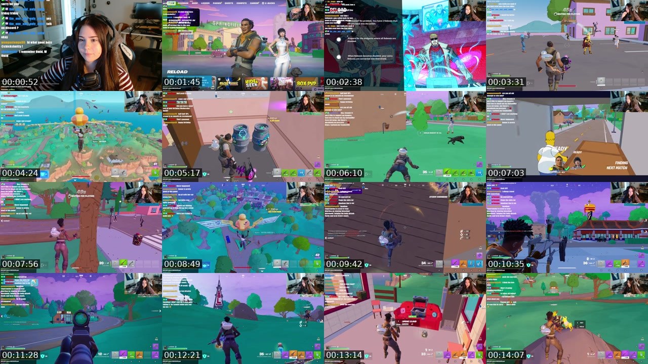 Contact-sheet preview of chickshnitty's Twitch recording