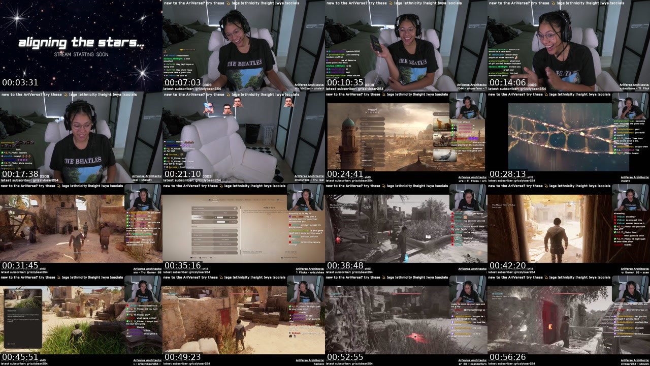 Contact-sheet preview of viramyalterego's Twitch recording