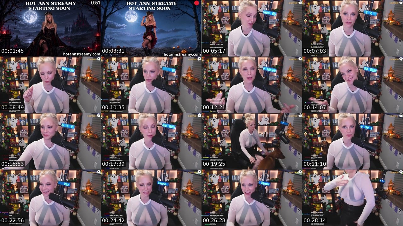 Contact-sheet preview of Hot_Ann_Streamy's Twitch recording