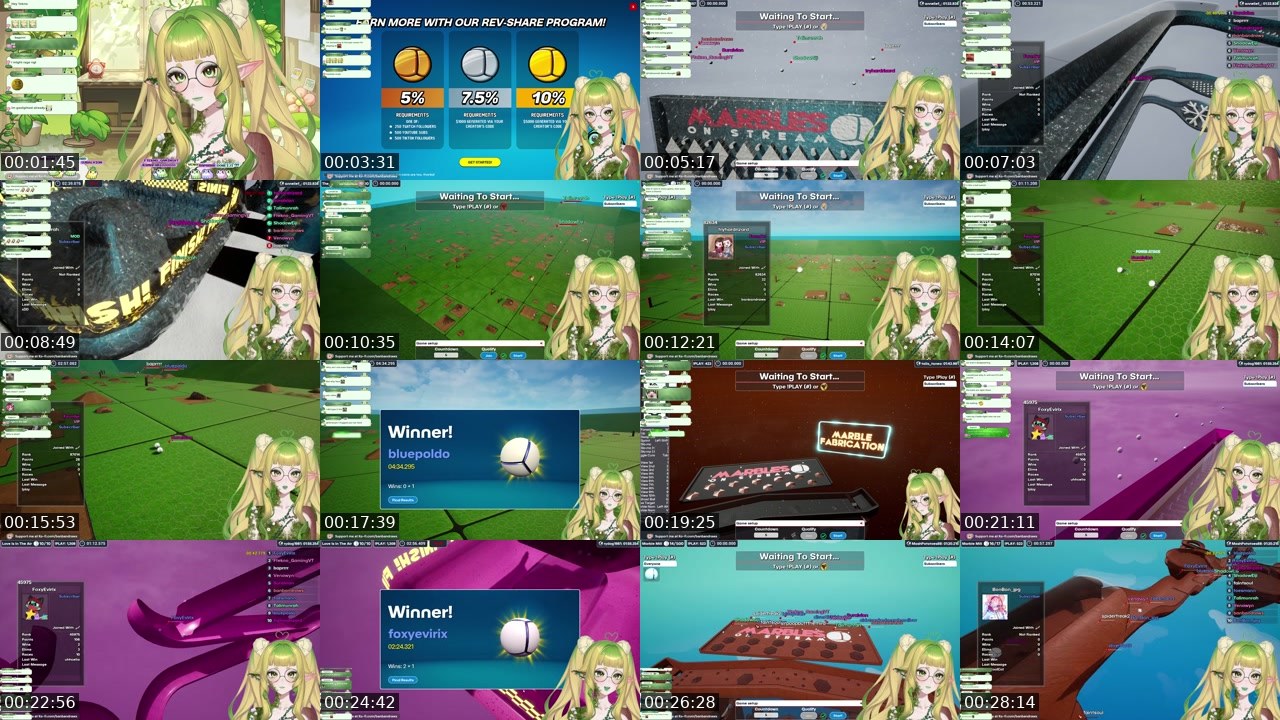 Contact-sheet preview of banbandraws's Twitch recording