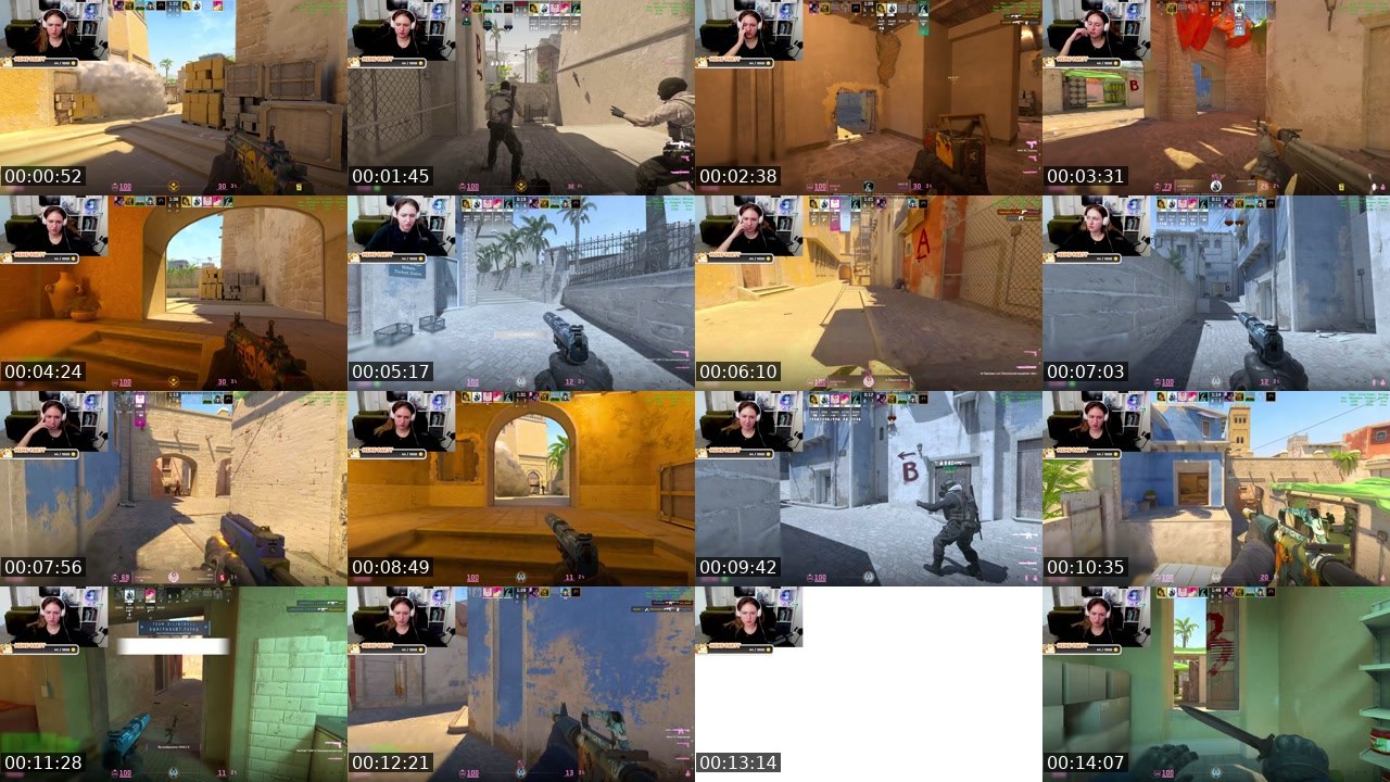 Contact-sheet preview of Aks_Crim's Twitch recording